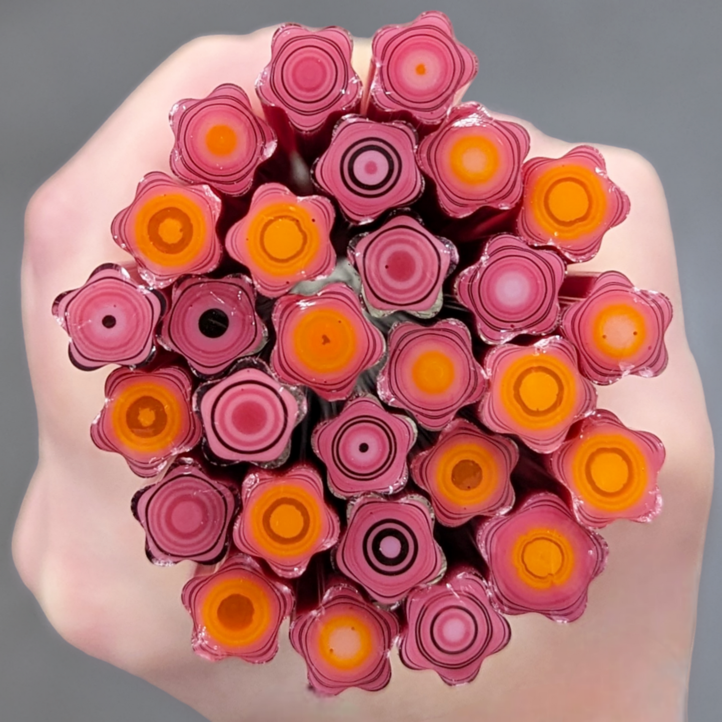 Med/Large Pink Orange Dahlia COE 90