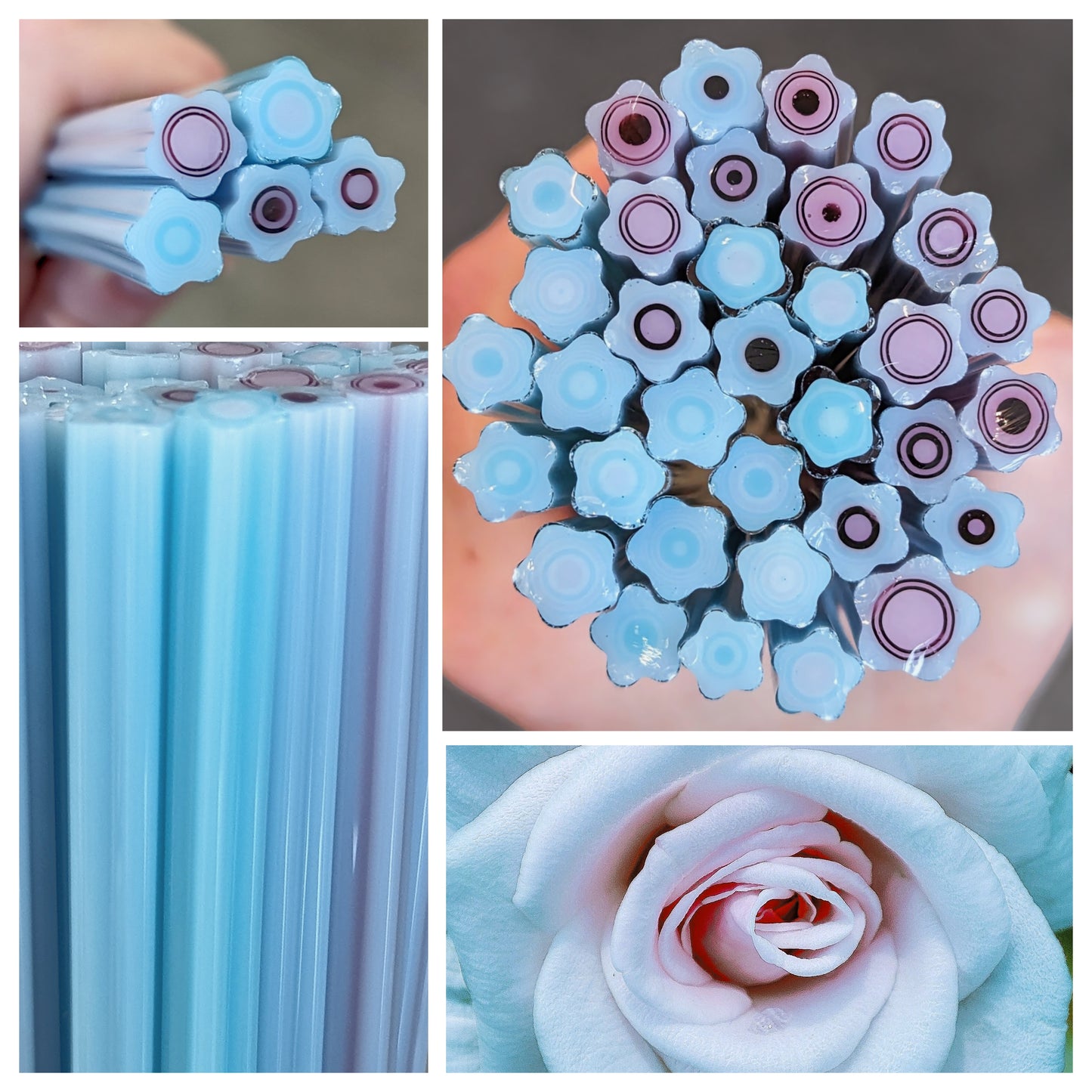 Large Sky Pink Rose COE 90