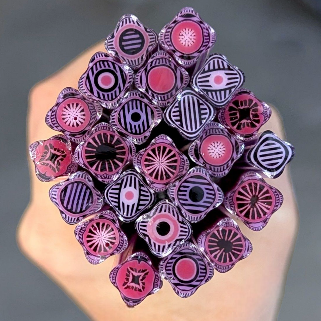 M/LG Pink Violet Geo