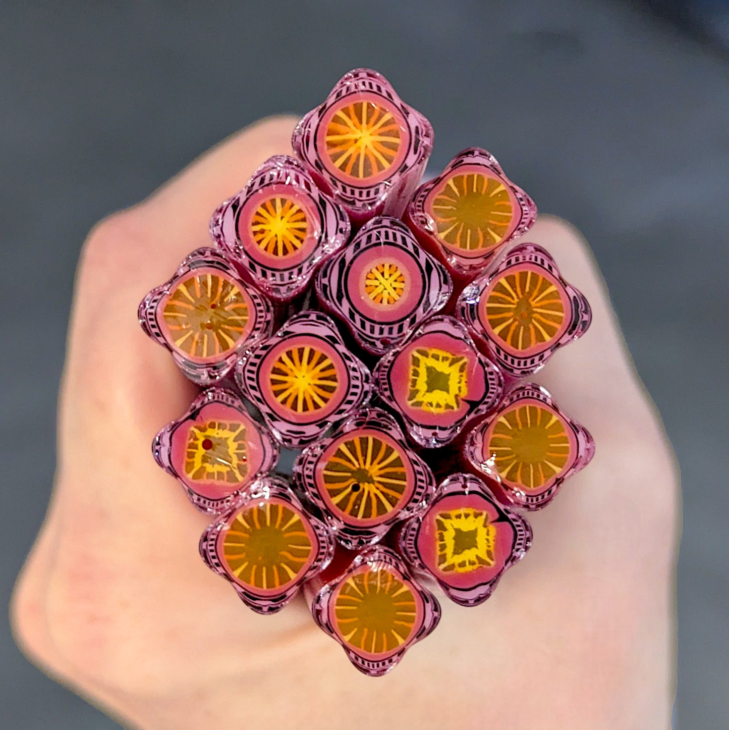LG Pink Yellow Orange Geo