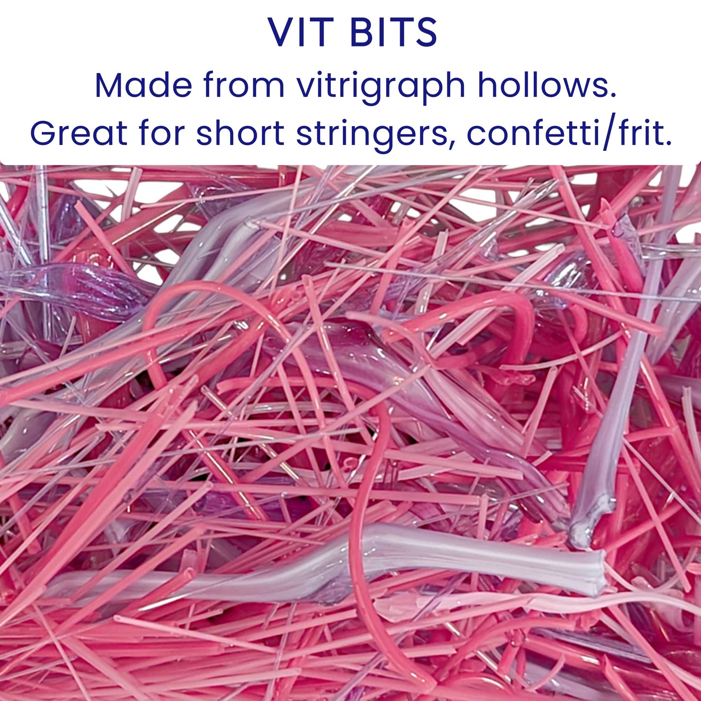 1/2 lb COE 90 Pink/Purple Vit Bits