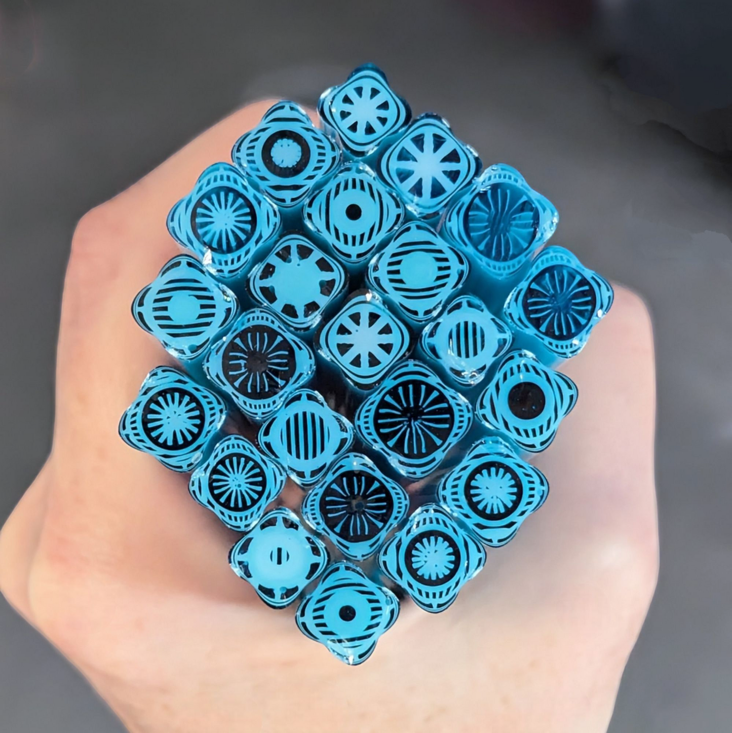 M/LG Turquoise Geo