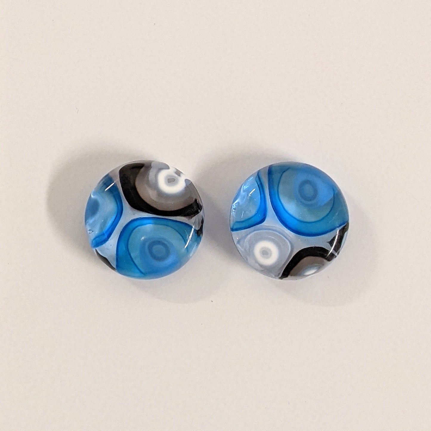 Murrini Gem Earring Pair EP138 +.5" Round