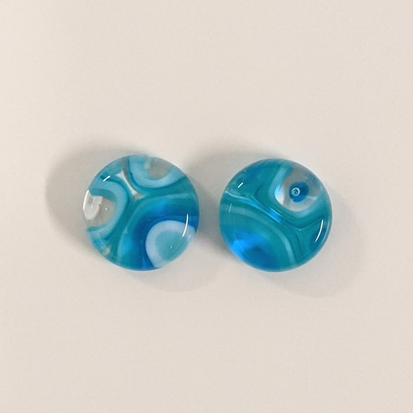 Murrini Gem Earring Pair EP145 +.5" Round