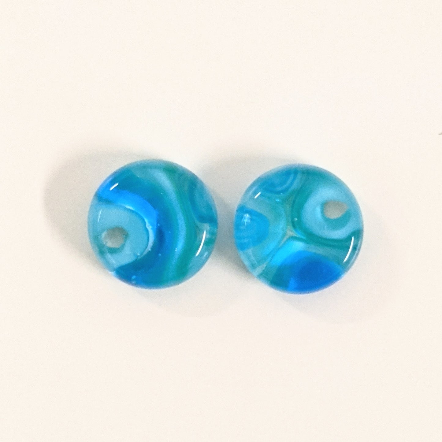 Murrini Gem Earring Pair EP146 +.5" Round