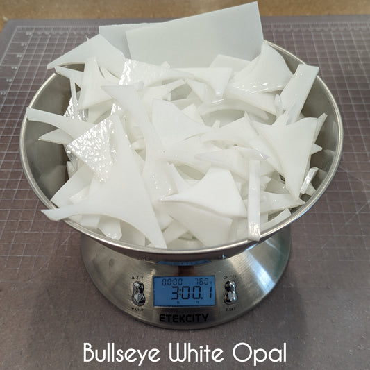Bullseye White Scrap Glass 3lbs