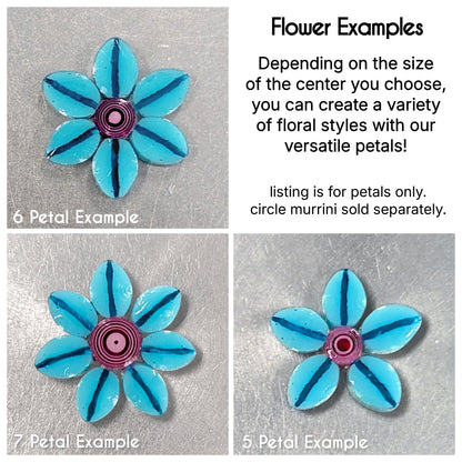 M/LG Turquoise Petals COE 90
