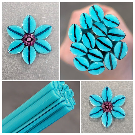 M/LG Turquoise Petals COE 90