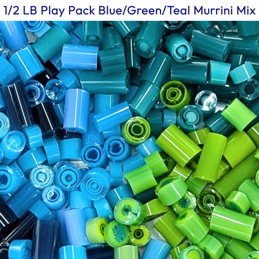 1/2 LB COE 90 Play Pack - Blue/Green/Teal