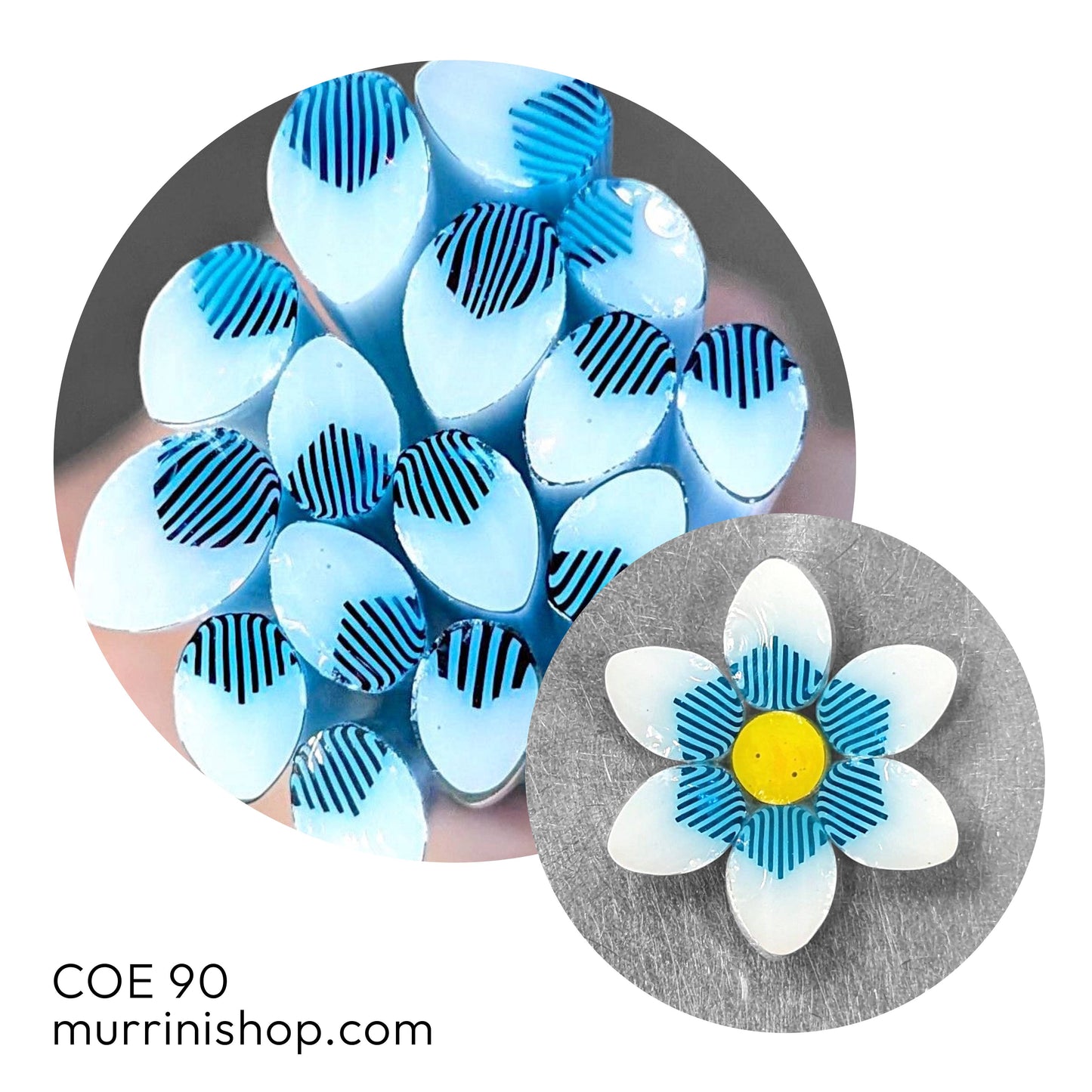 Blue Burst Petals COE 90