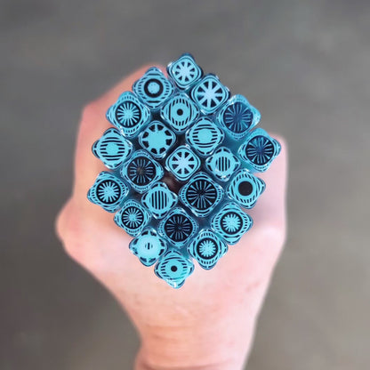 M/LG Turquoise Geo