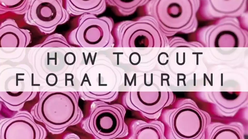 Load video: How to Cut Floral Murrini