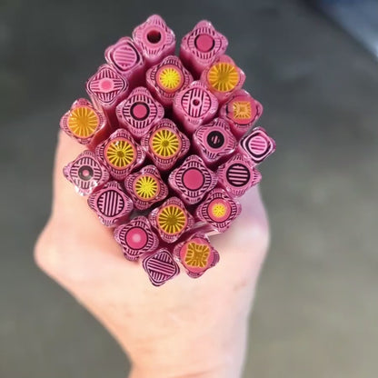 M/LG Pink Yellow Geo