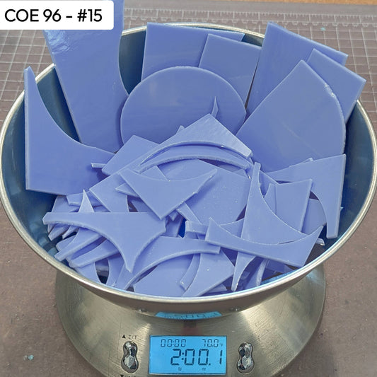 COE 96 Scrap Glass #15 - 2lbs