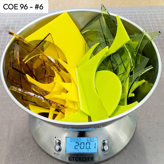 COE 96 Scrap Glass #6 - 2lbs