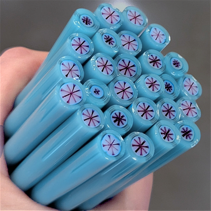 Pink Turquoise Starburst COE 90