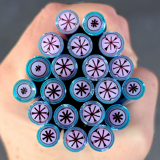 Pink Teal Starburst COE 90