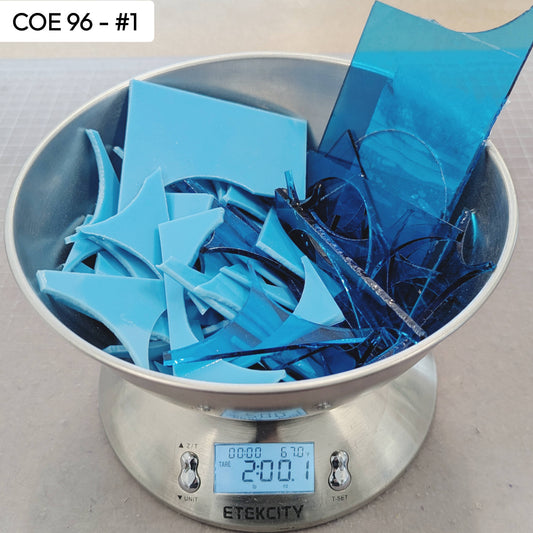COE 96 Scrap Glass #1 - 2lbs