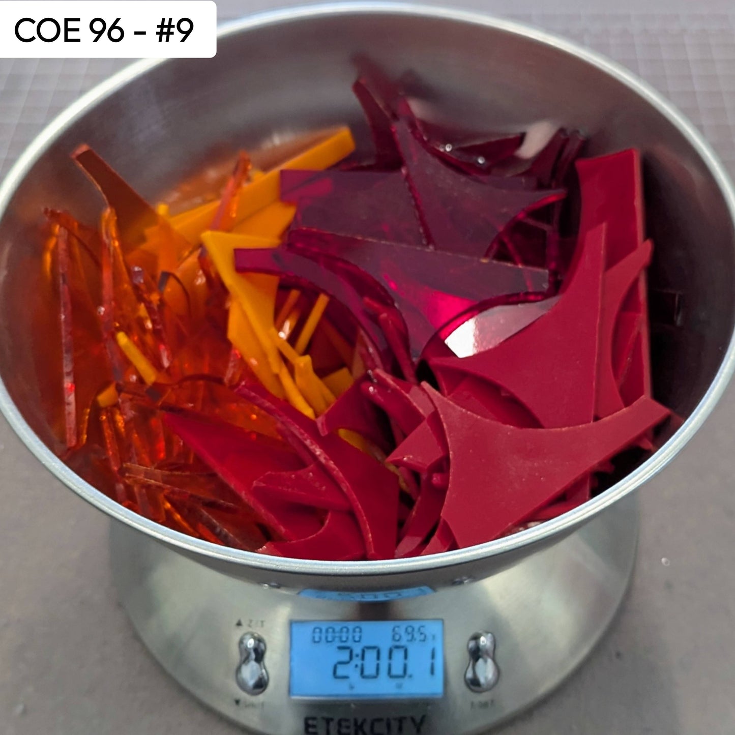 COE 96 Scrap Glass #9 - 2lbs