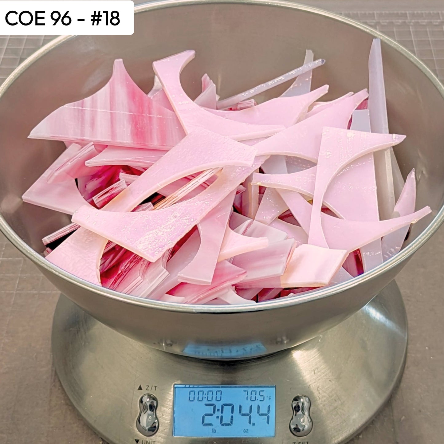 COE 96 Scrap Glass #18 - 2lb 4.4oz