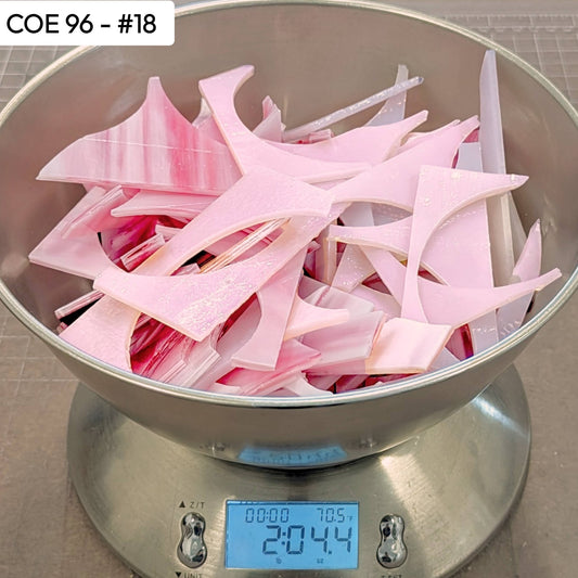 COE 96 Scrap Glass #18 - 2lb 4.4oz