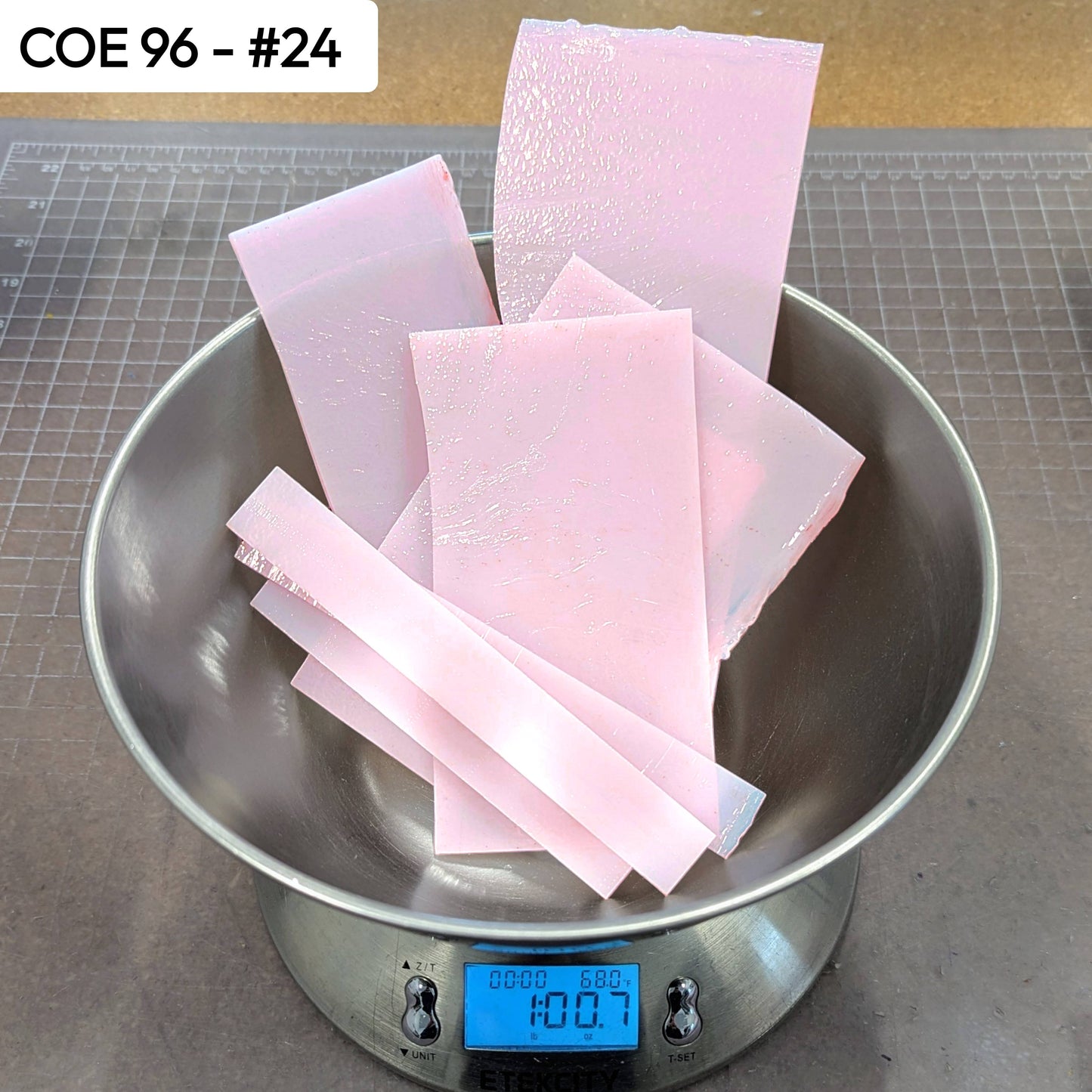 COE 96 Scrap Glass #24 - 1lb