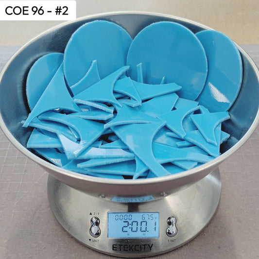 COE 96 Scrap Glass #2 - 2lbs