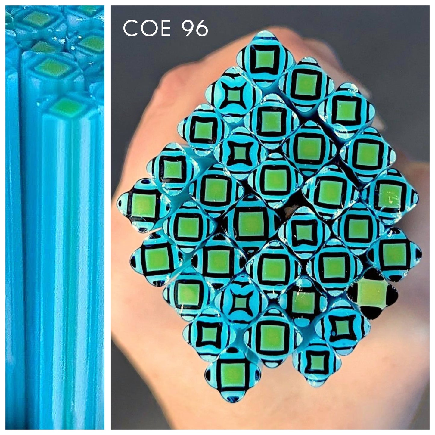 Blue Green Harlequin COE 96