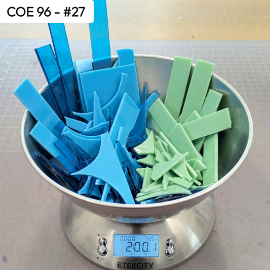 COE 96 Scrap Glass #27 - 2lbs