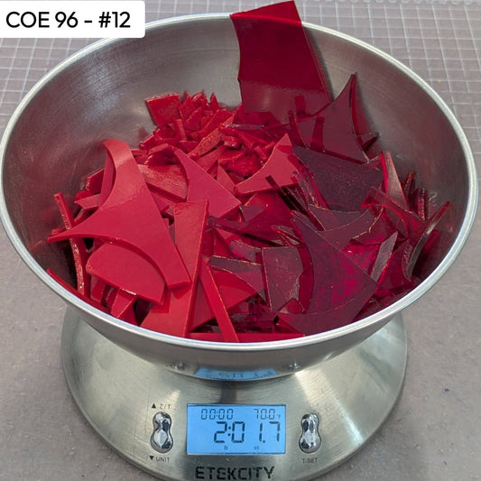 COE 96 Scrap Glass #12 - 2lbs 1.7oz