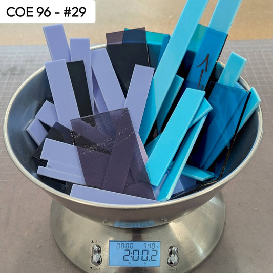 COE 96 Scrap Glass #29 - 2lbs