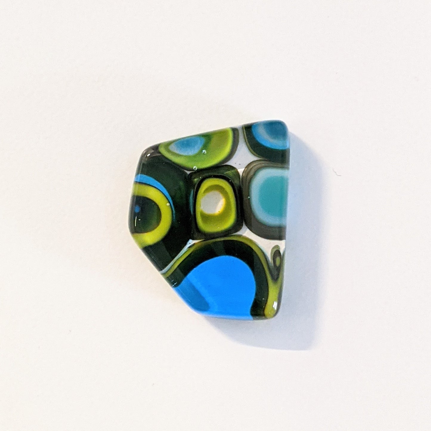 Murrini Gem Pendant J127   1" x .75"