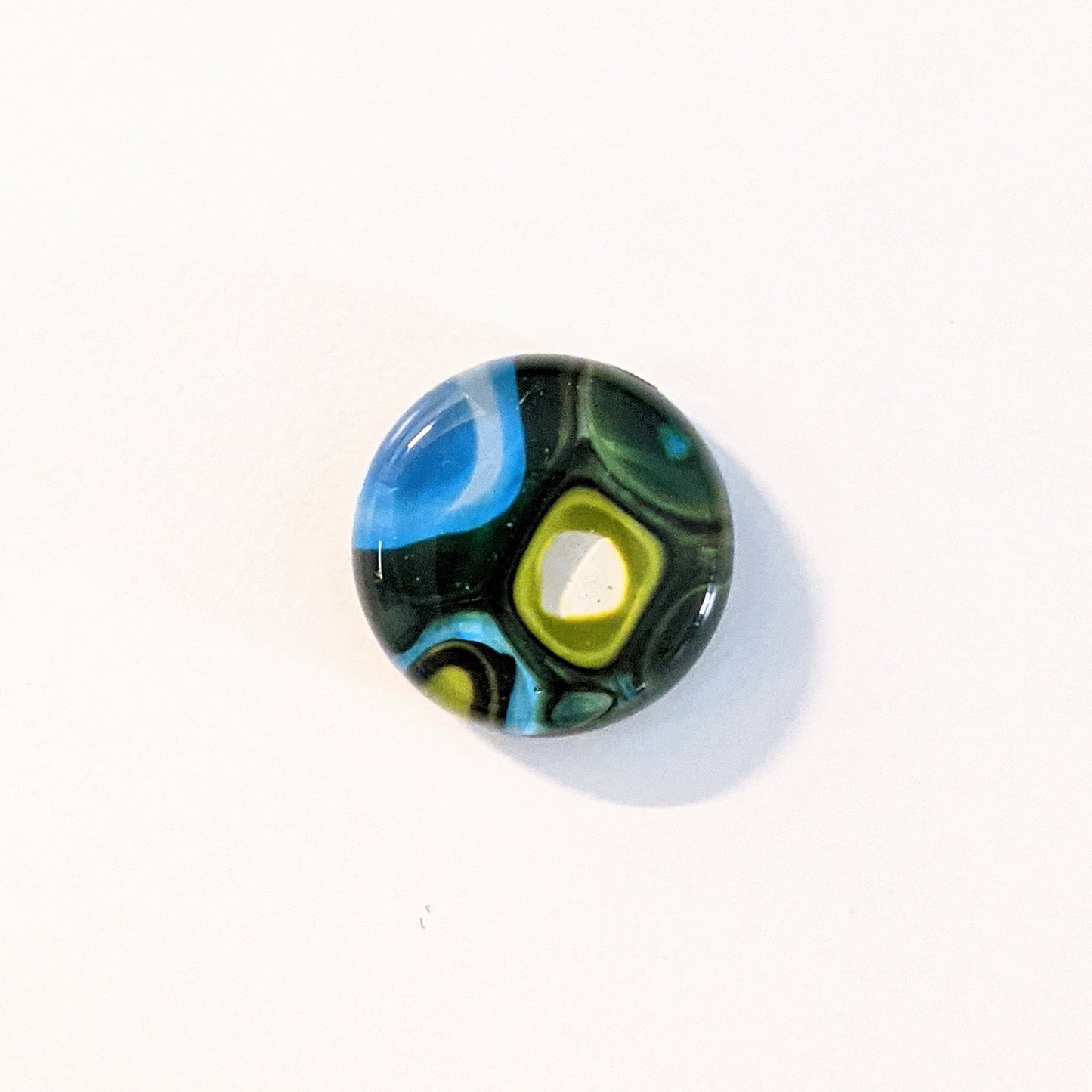 Murrini Gem Pendant J142  .75" Round