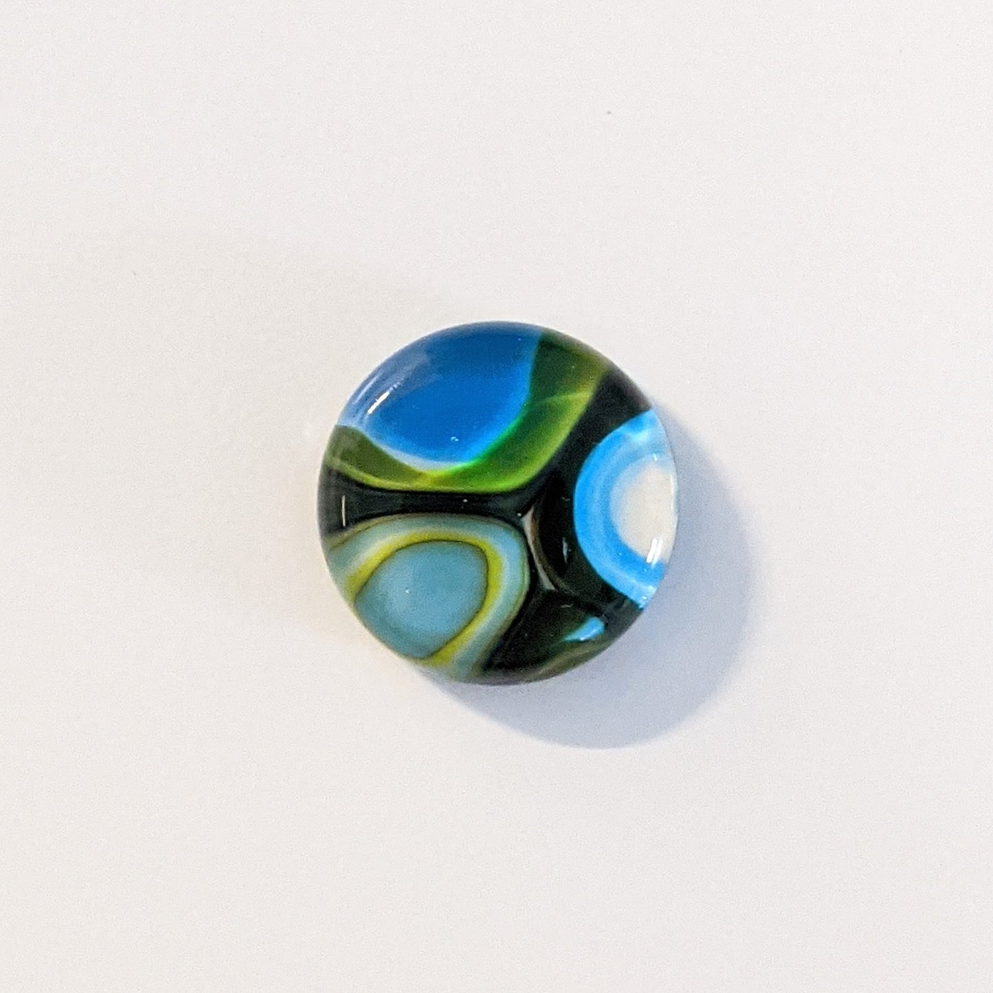 Murrini Gem Pendant J143  .75" Round