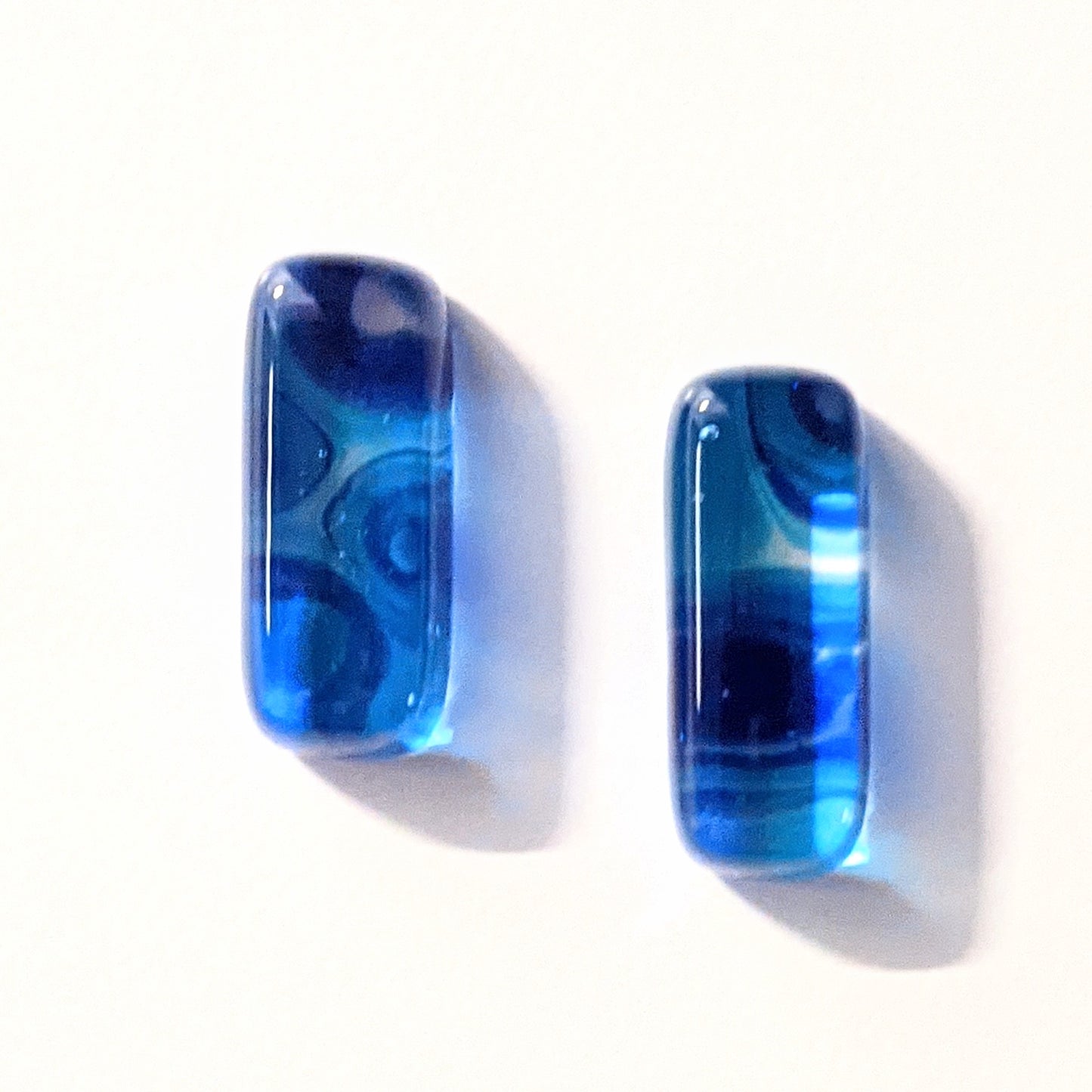 Murrini Gem Earring Pair EP119  .75" x .25"