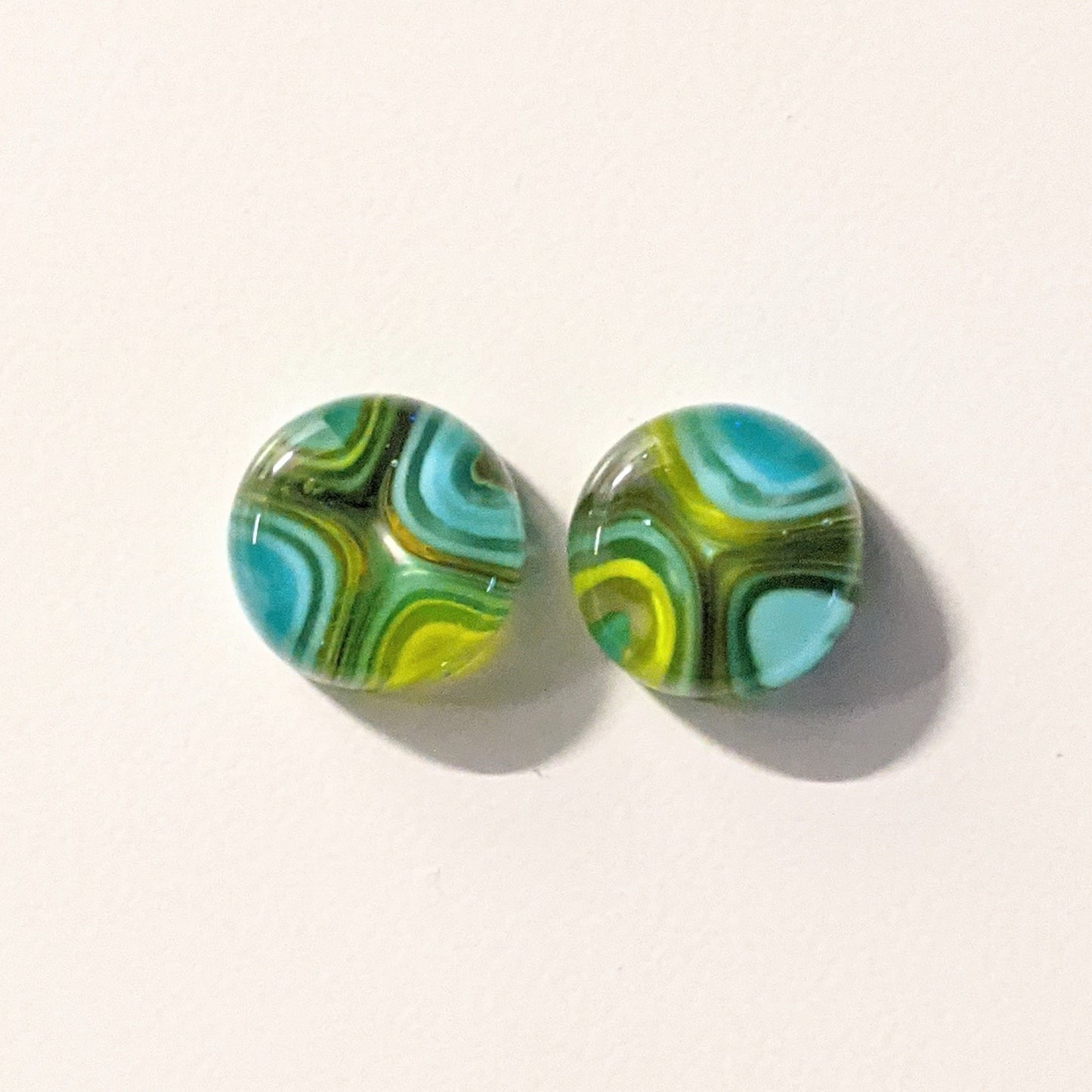 Murrini Gem Earring Pair EP128  -.5" Round