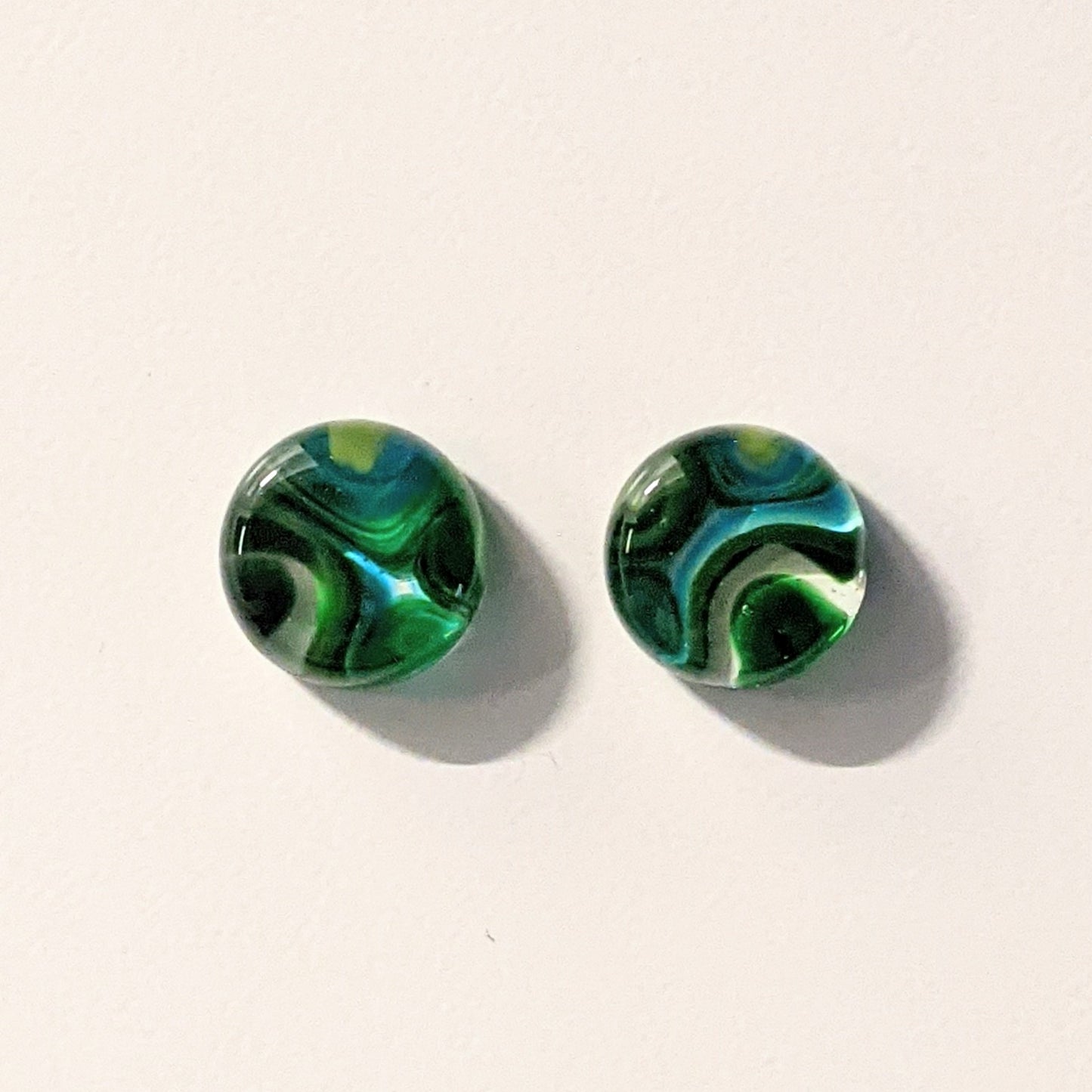 Murrini Gem Earring Pair EP129  -.5" Round