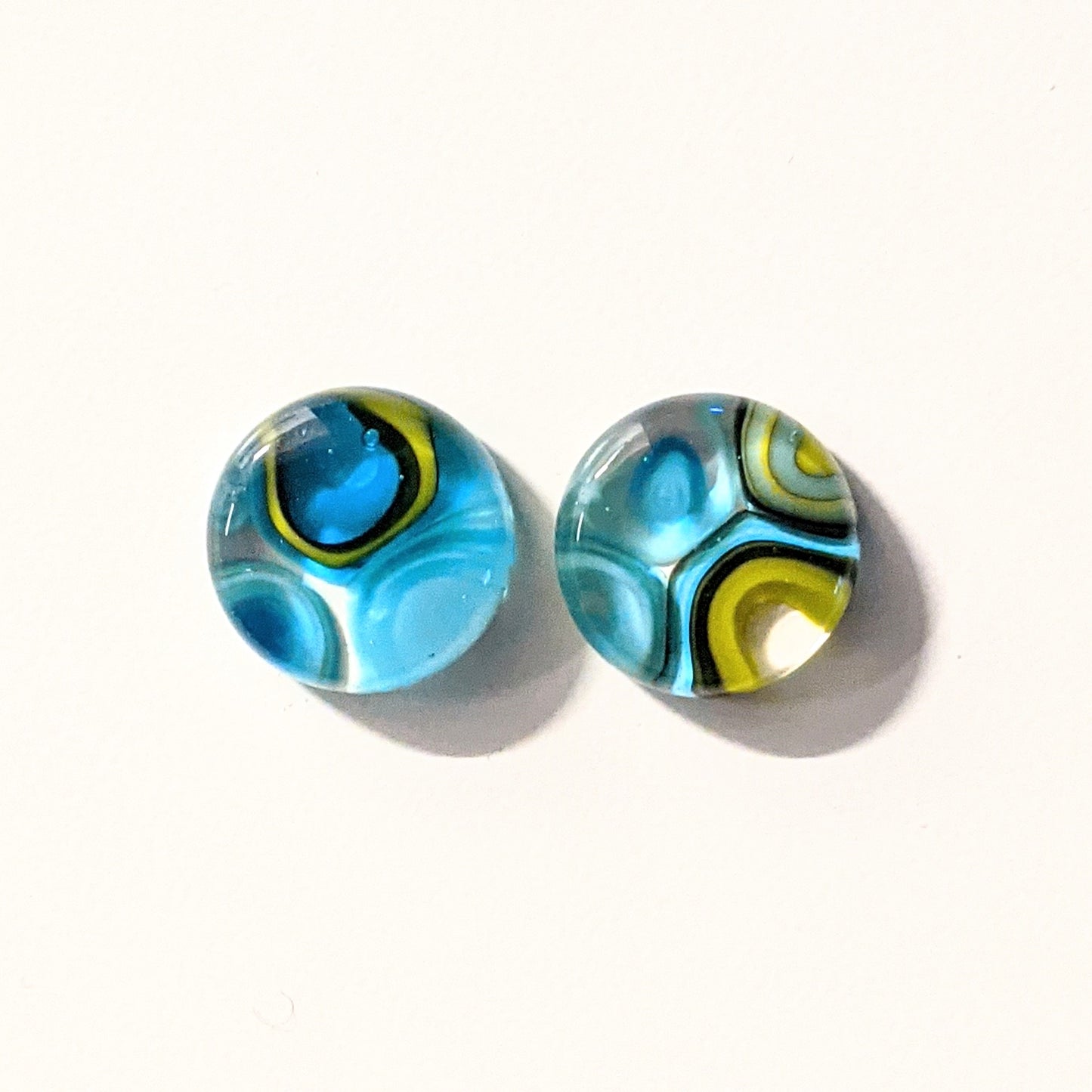 Murrini Gem Earring Pair EP130  +.5" Round